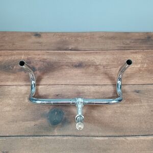 Vintage PIVO Bicycle Handlebars Silver Chrome Road Bike Racing Stems